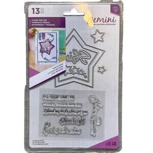 Gemini - Stamp and Die Set - Time to Shine - NEW